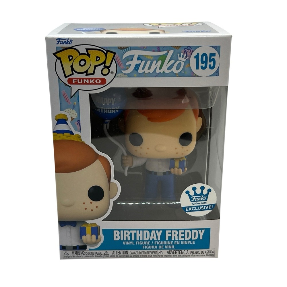 Funko‎ Pop! Freddy Funko - Happy Birthday Freddy -Exclusive #195 W/ Protector